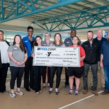 YMCA of Greensboro receives funds for water safety classes. 