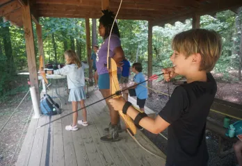 Archery at YMCA Camp Weaver