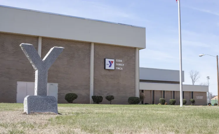 An exterior view of the Eden YMCA branch.