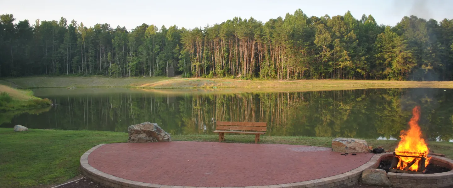 The lake at YMCA Camp Weaver.