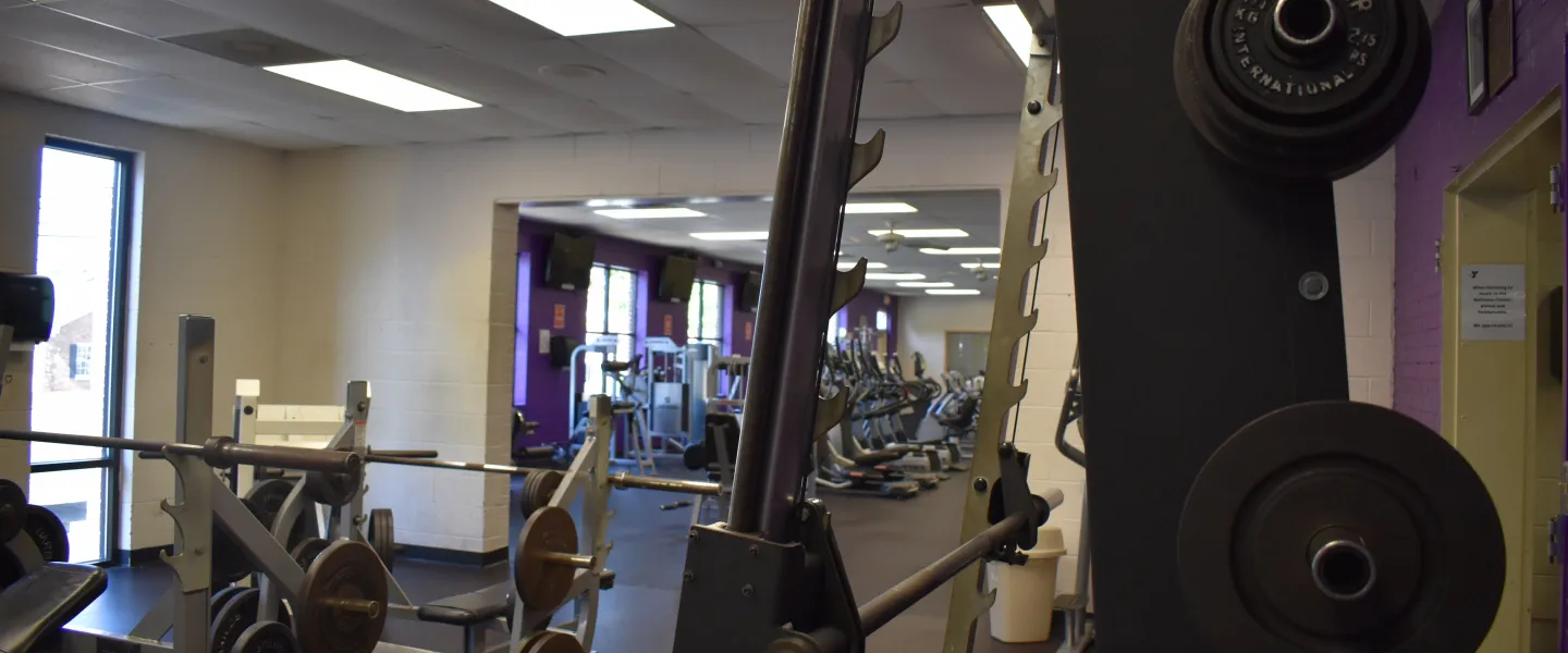 A photo of the Reidsville YMCA's weight room.