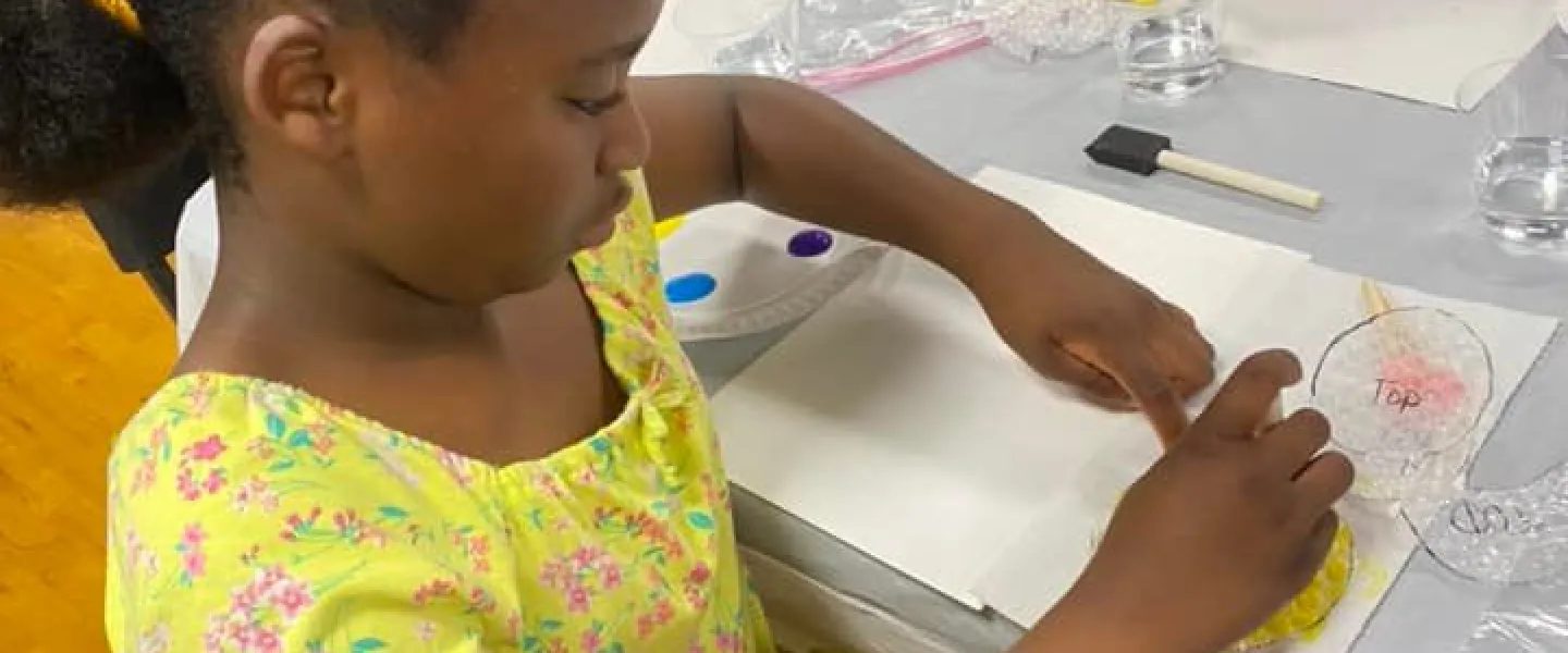 Campers painting