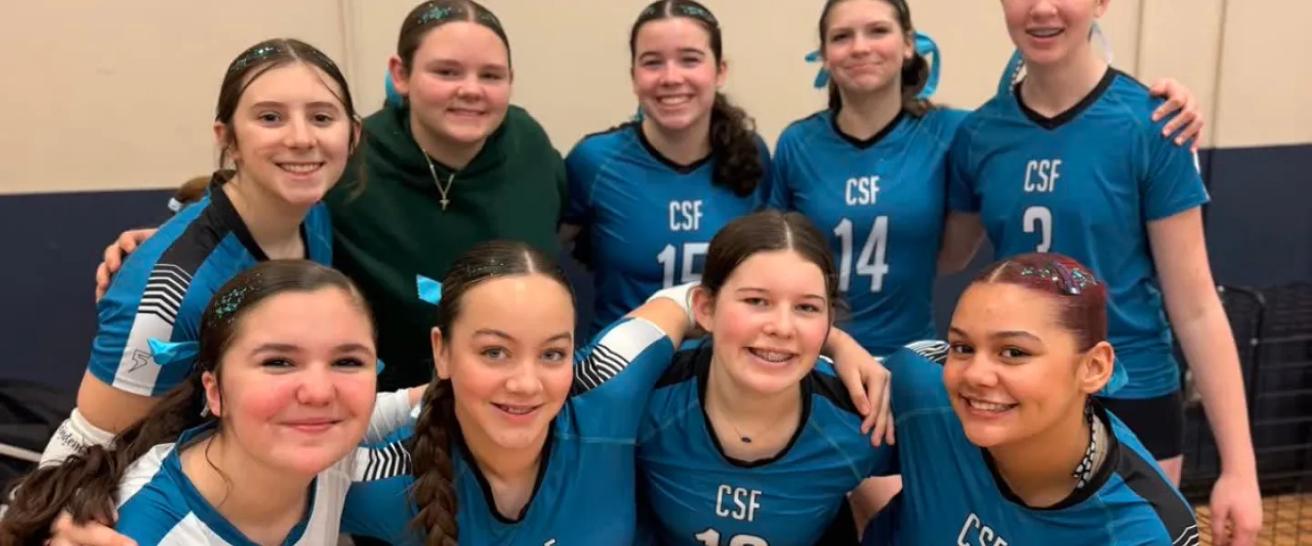 Carolina Spike Force volleyball athletes group photo