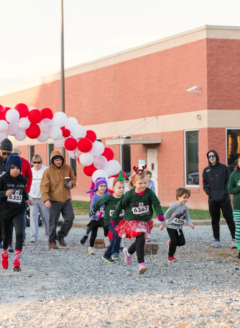 Runners start the race at the Ragsdale Y's annual Reindeer Romp.
