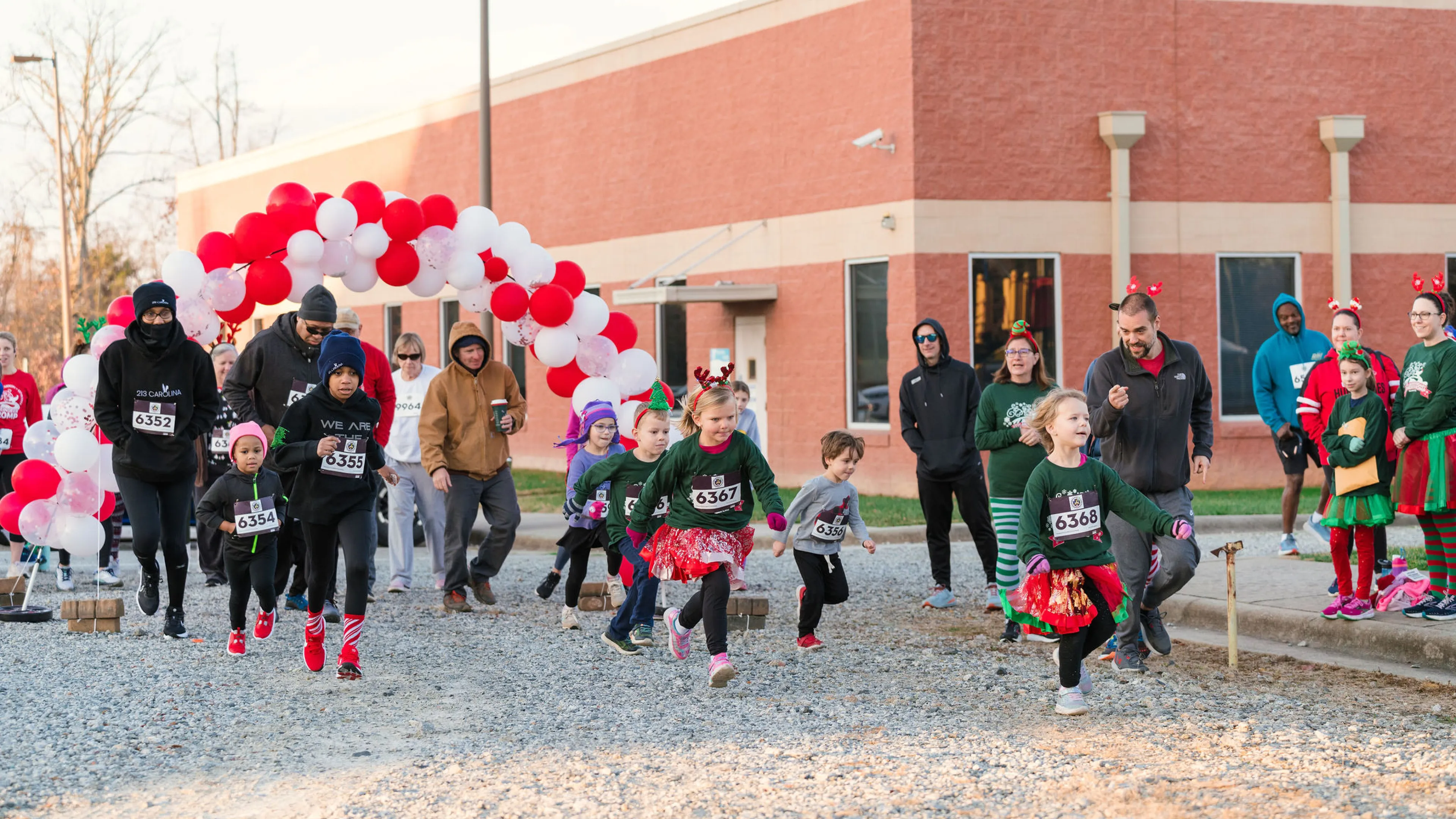 Runners start the race at the Ragsdale Y's annual Reindeer Romp.