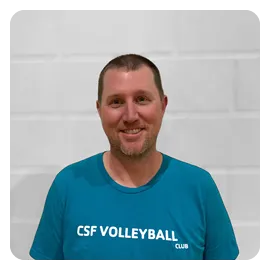 A photo of Jesse East, Carolina Spike Force coach.