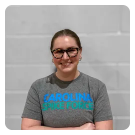 A photo of Kayla Kitts, Carolina Spike Force coach.