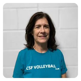 A photo of Cathy Sescourka, Carolina Spike Force Program Coordinator and coach.