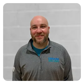A photo of Dusty May, Carolina Spike Force coach.