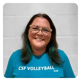 A photo of Erin Jarrett, Carolina Spike Force coach.