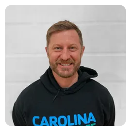 A photo of Gabe Staub, Carolina Spike Force coach.