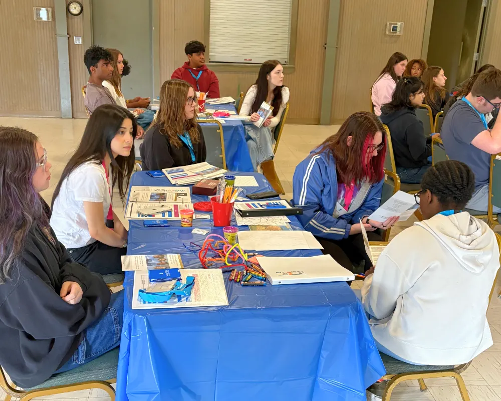 Teens working together at YMCA of Greensboro - Teen Programs