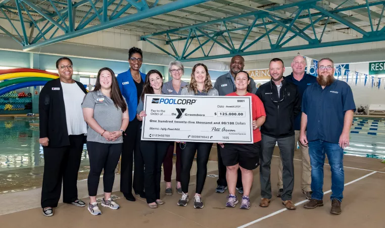 YMCA of Greensboro receives funds for water safety classes. 