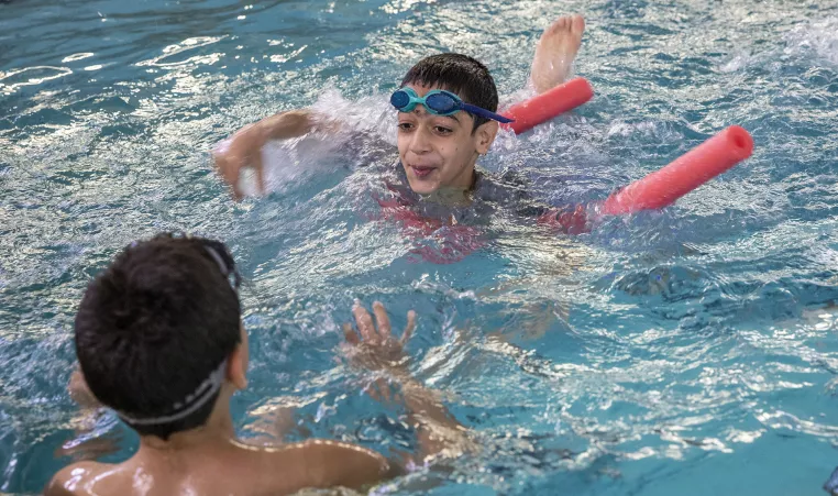 YMCA provides swim lessons to community members. 