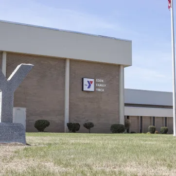 An exterior view of the Eden YMCA branch.