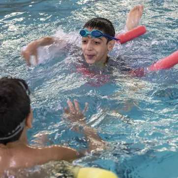 YMCA provides swim lessons to community members. 