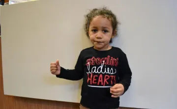 Student at the Hayes-Taylor YMCA preschool.