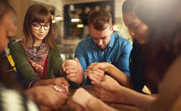 People praying together